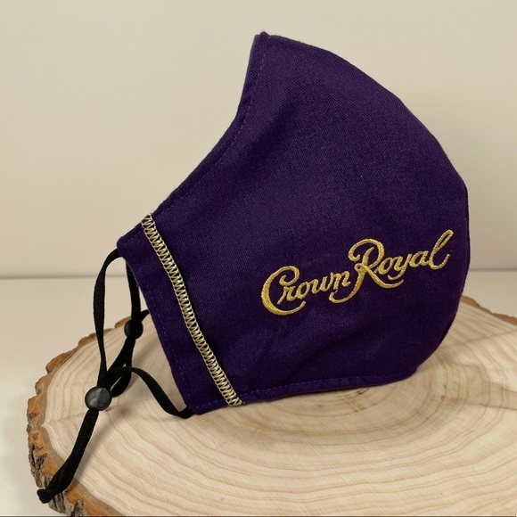 Crown Royal Triple Layer Handmade Face Mask - Picture 2 of 7